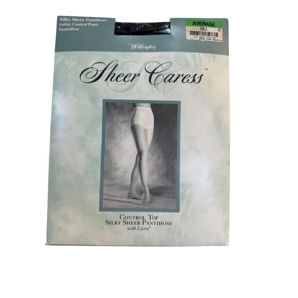 Worthington Control Top Silky Sheer Pantyhose VTG Color Sable Sandalfoot Size M - Picture 9 of 9